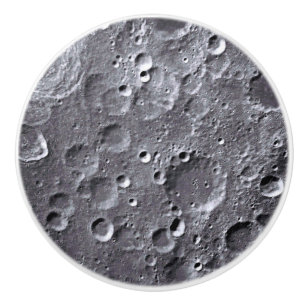 Moon surface ceramic knob