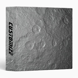Moon Surface in Outer Space Binder
