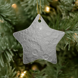 Moon Surface Texture Ceramic Ornament