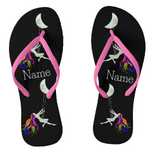 Moon Swinging Redhead Thunder_Cove Flip Flops