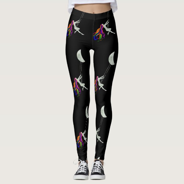 Moon Swinging Redhead Thunder_Cove  Leggings (Front)