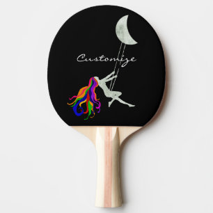 Moon Swinging Redhead Thunder_Cove Ping Pong Paddle
