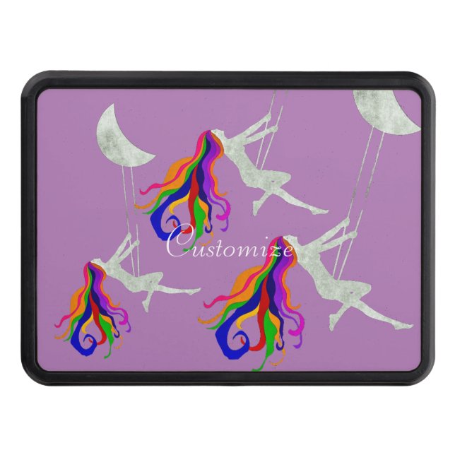 Moon Swinging Redhead Thunder_Cove Trailer Hitch Cover (Front)