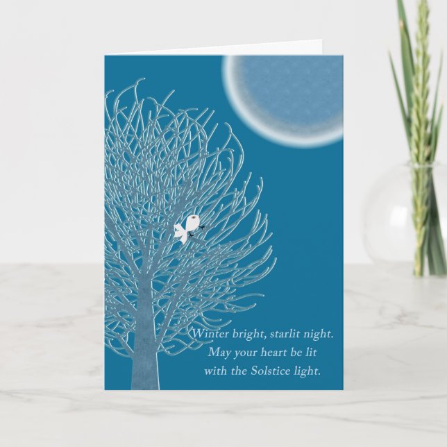 Moon Tree Holiday Card (Front)