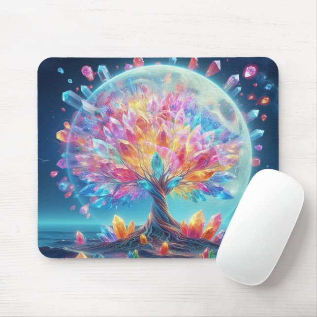 Moon Tree Mouse Pad (With Mouse)