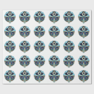 Moon & Tree of Life Night Fantasy Art Wrapping Paper