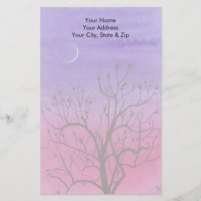 Moon Tree Stationery (Front)