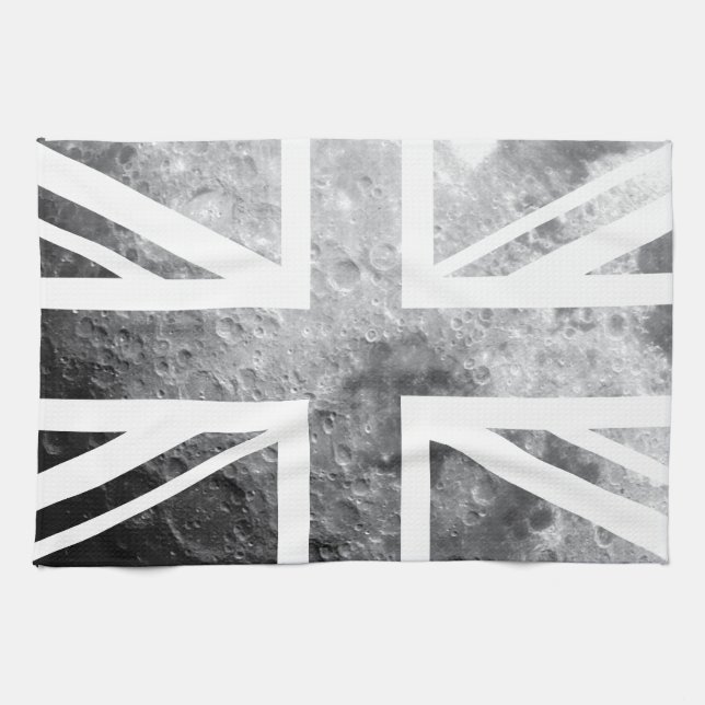 Moon Union Jack British(UK) Flag Kitchen Towel (Horizontal)