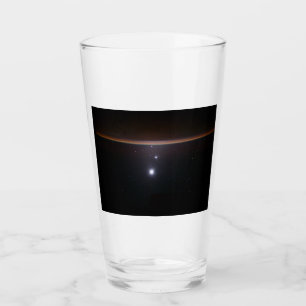 Moon, Venus, Jupiter & Earth (ISS) (NASA) (Space) Glass