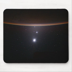 Moon, Venus, Jupiter & Earth (ISS) (NASA) (Space)  Mouse Pad