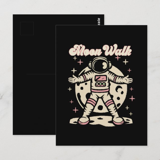 Moon Walk Astronout Postcard (Front/Back)