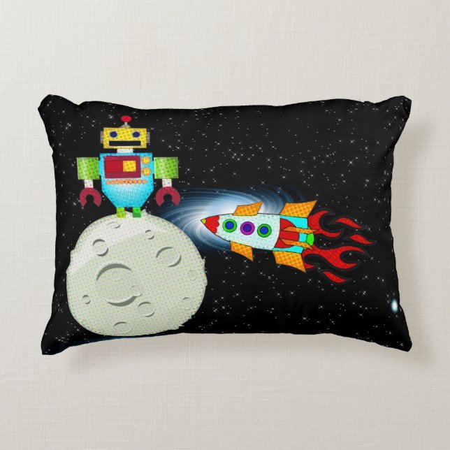 Moon Walk Decorative Pillow (Front)