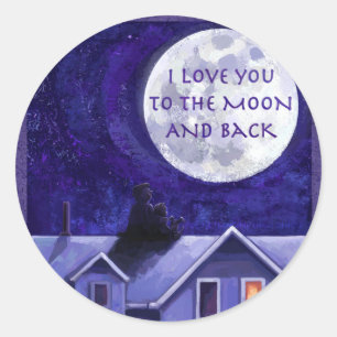 Moon Watch Classic Round Sticker