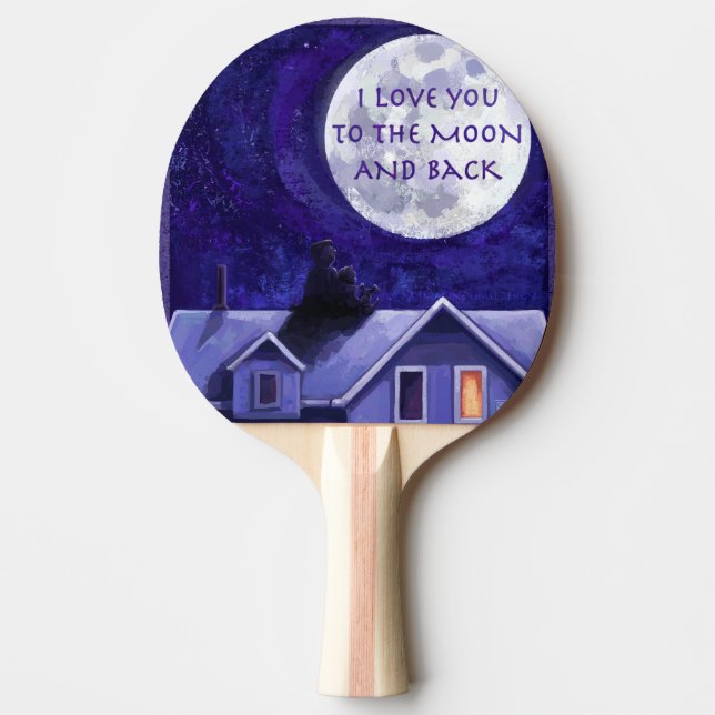 Moon Watch Ping Pong Paddle (Front)