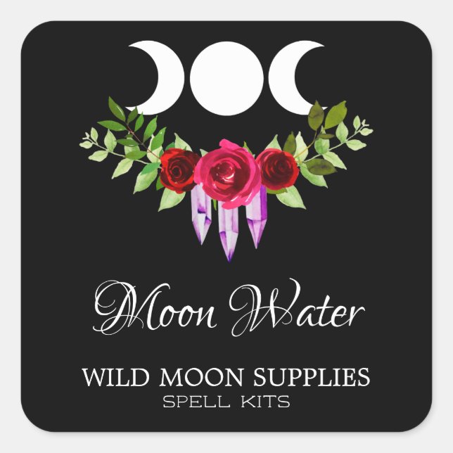 Moon Water Spell Kit Étiquettes (Devant)