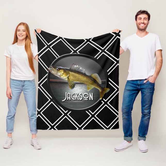 Moon Water & Walleye Pike   Fleece Blanket (In Situ)