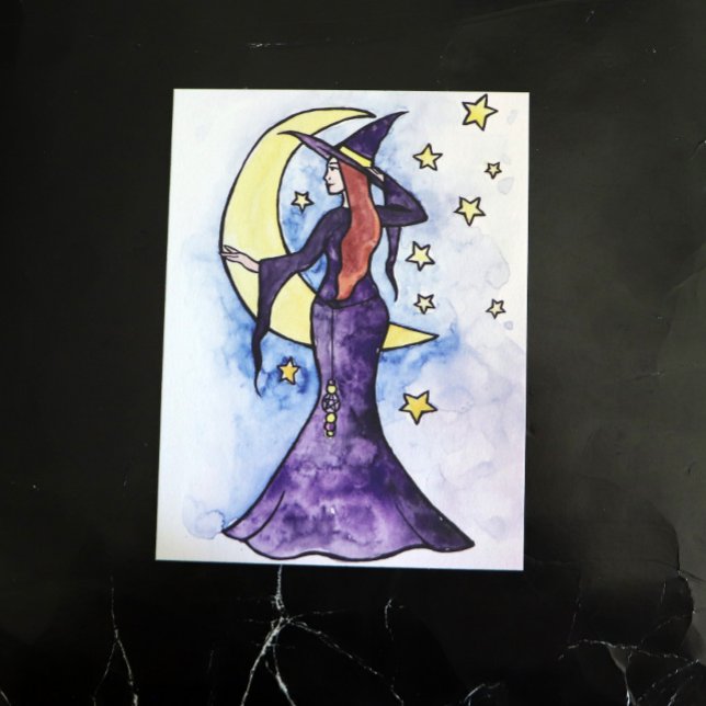 Moon Witch Postcard (Creator Uploaded)