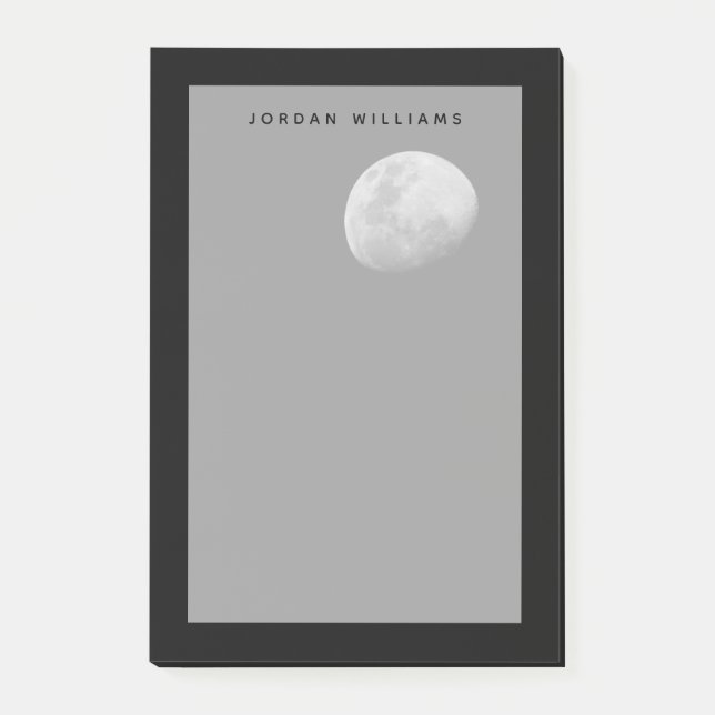 Moon with Black Sky | Zambia, South Luangwa Post-it Notes (Front)