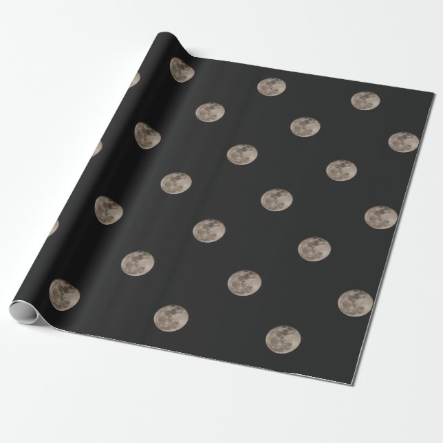 Moon Wrapping Paper (Unrolled)