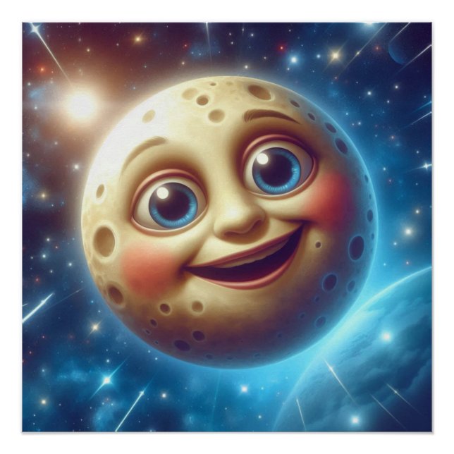 Moonage Smiles Poster (Front)