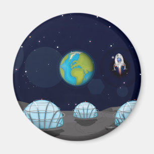 Moonbase Magnet