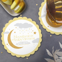 Moonbeams and baby dreams baby shower yellow
