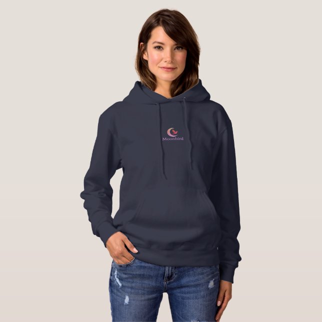 Moonbird “Grow Through” Navy Hoodie (Front Full)