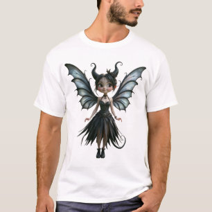 Moonborn Little Shadow, the Cute Gothic Fairy T-Shirt