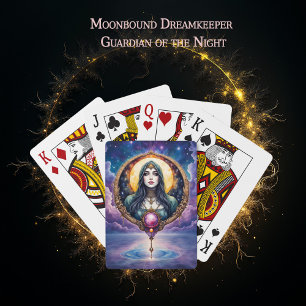 Moonbound Dreamkeeper – Guardian of the Night. Playing Cards
