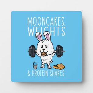 Mooncakes, Weights and Protein Shakes, Funny Gym Plaque