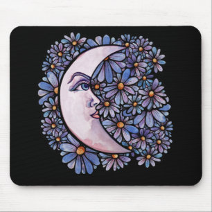 MoonChild Moon Goddess Art Moon Child Purple Mouse Pad