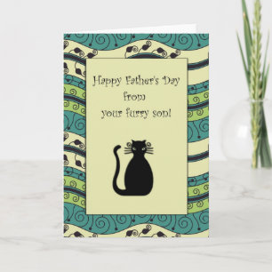 .::MoonDreams:. Happy's Day Black Cat Card
