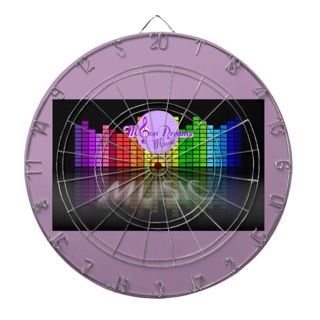 MoonDreams Music Equalizer Metal Cage Dartboard (Front)
