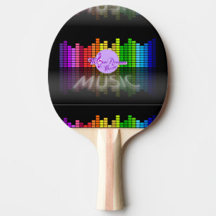 MoonDreams Music Equalizer Ping Pong Paddle