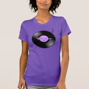 MoonDreams Music Record Purple Fine Jersey T-Shirt