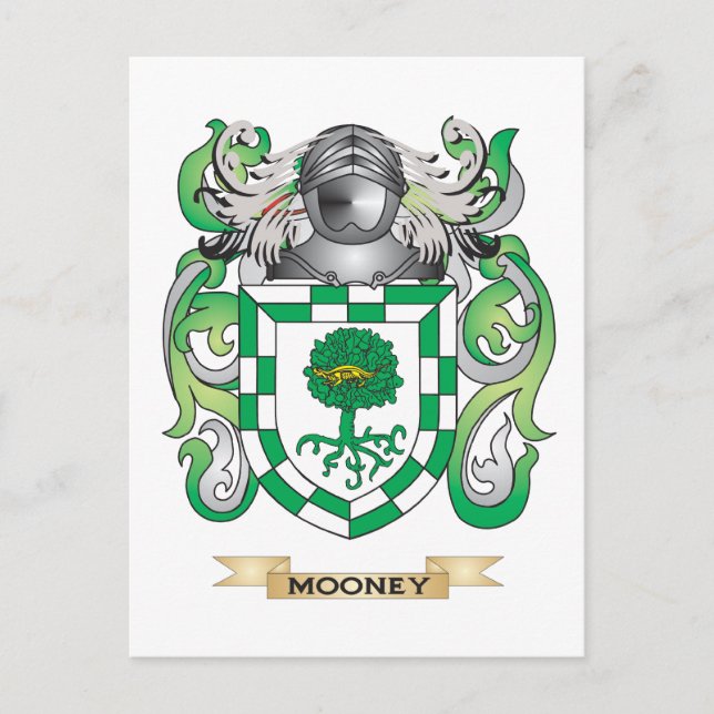 Mooney Coat of Arms (Family Crest) Postcard (Front)