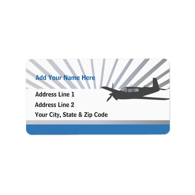 Mooney M20 Aviation Label (Front)