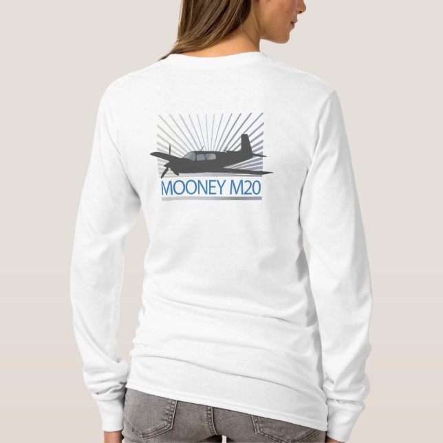 Mooney M20 Aviation T-Shirt (Back)
