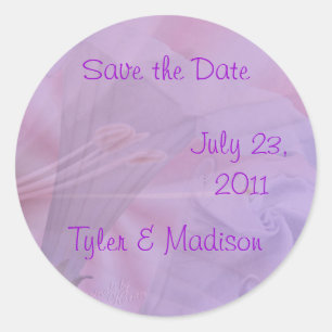 Moonflower sticker- customize classic round sticker