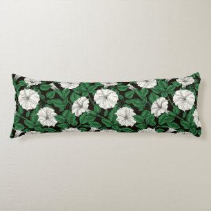 Moonflowers 2 body pillow