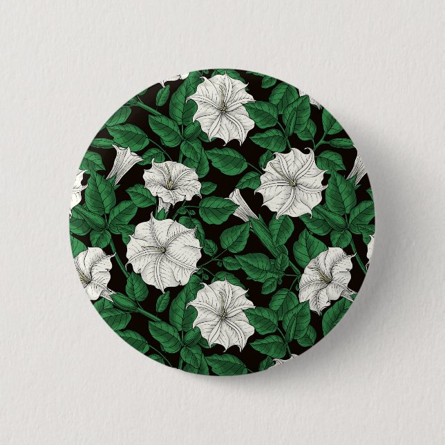 Moonflowers 2 inch round button (Front)