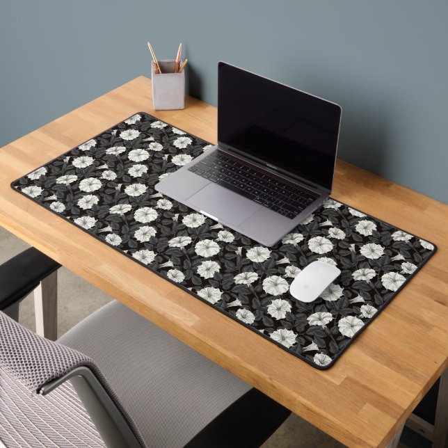 Moonflowers Wrapping Paper Desk Mat (Office 2)