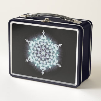 Moonfrost Snowflake Metal Lunch Box