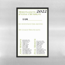 Moongazing & Goalcrushing 2022 Dry Erase Magnet 