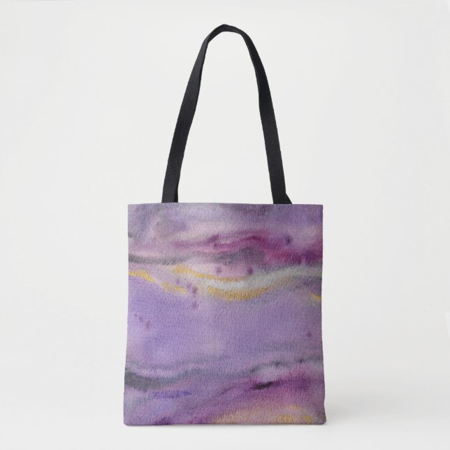 Moonglow Gold Abstract Tote Bag (Front)