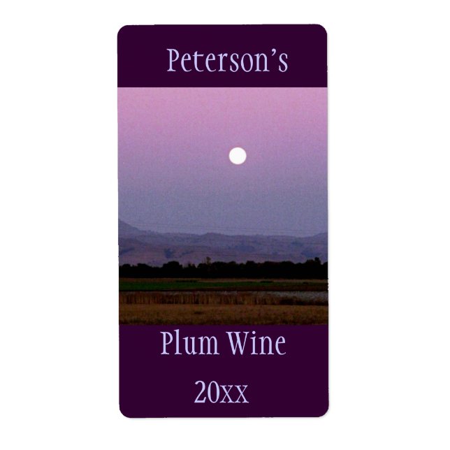Moonglow Wine Label (Front)