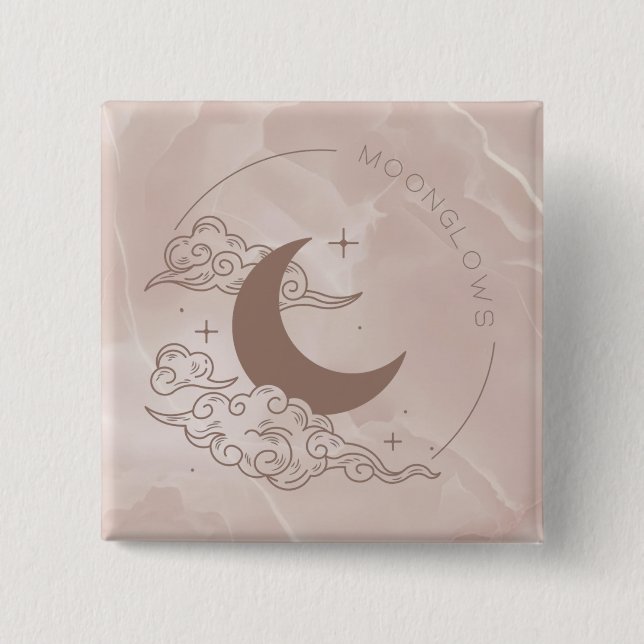 Moonglows 2 Inch Square Button (Front)
