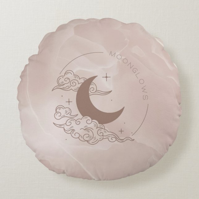 Moonglows Round Pillow (Front)