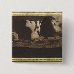 Moonlight, 1887 2 inch square button
