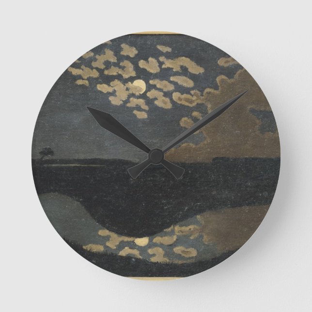 Moonlight, 1894 round clock (Front)